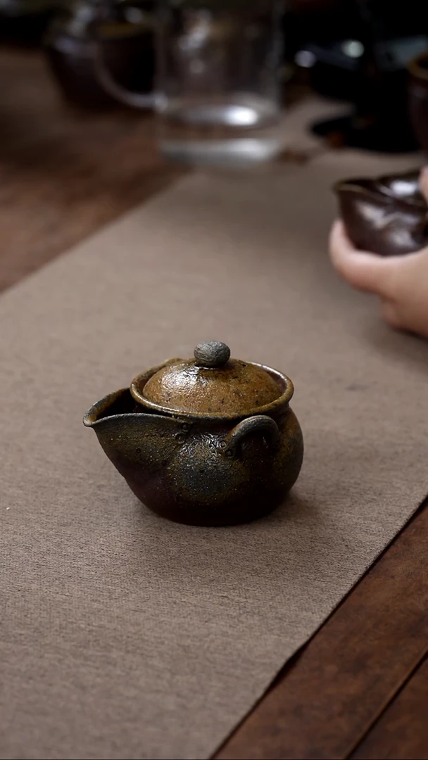 茶壶紫砂柴烧宝瓶