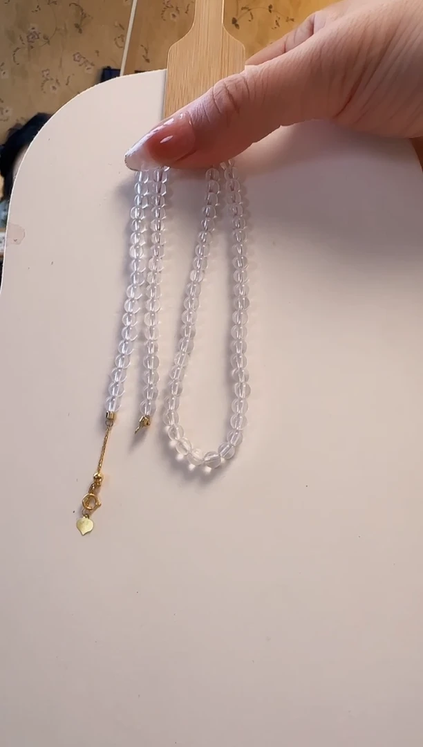 颈饰18K金镶嵌水晶项链