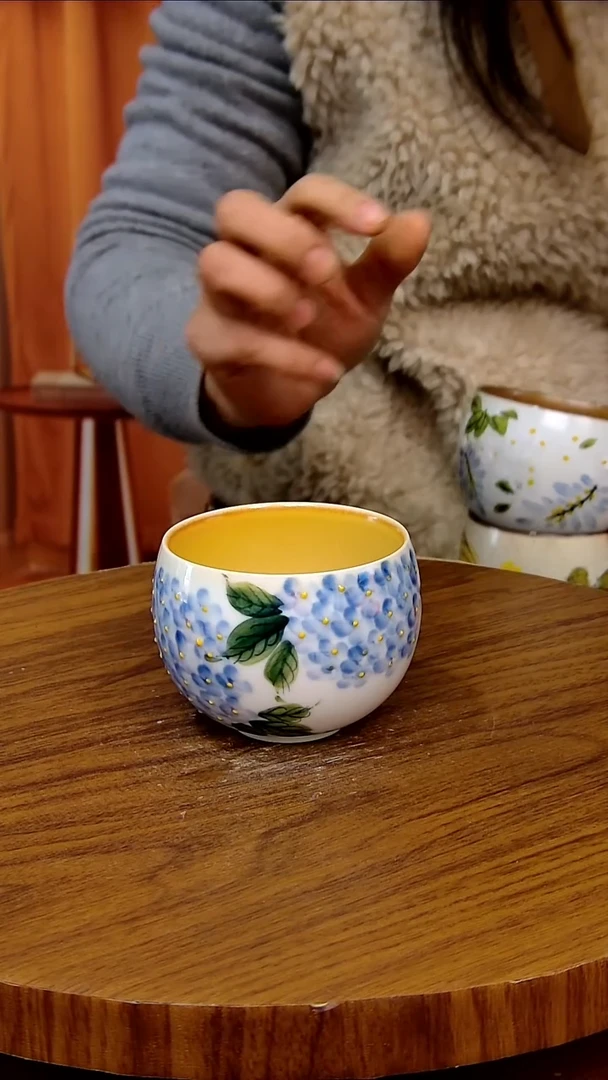 杯子陶景德镇手工手绘釉下彩陶瓷