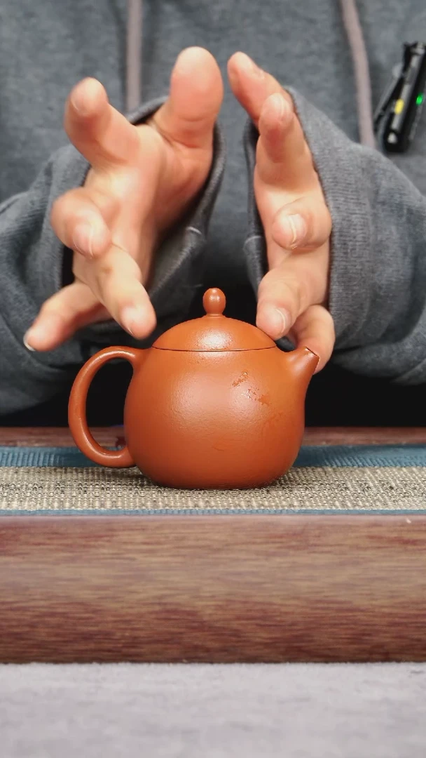 【闪购商品】紫砂茶壶朱泥 龙蛋