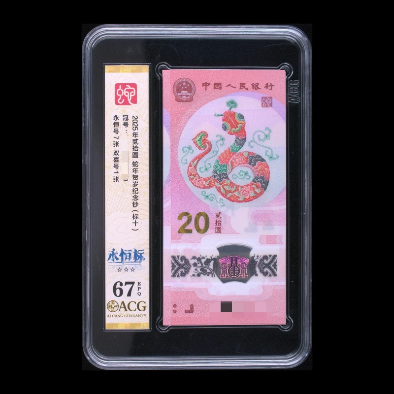 2025年贰拾圆 蛇年贺岁纪念钞(标十) 永恒标