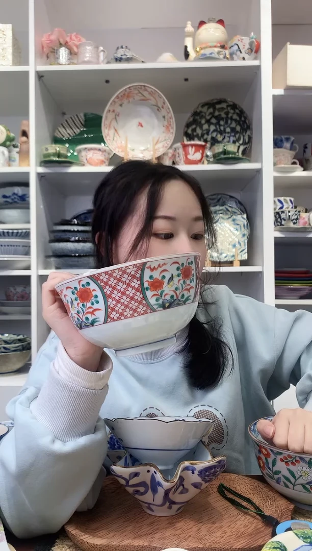 陶瓷【微瑕】吾山窑大面碗16cm