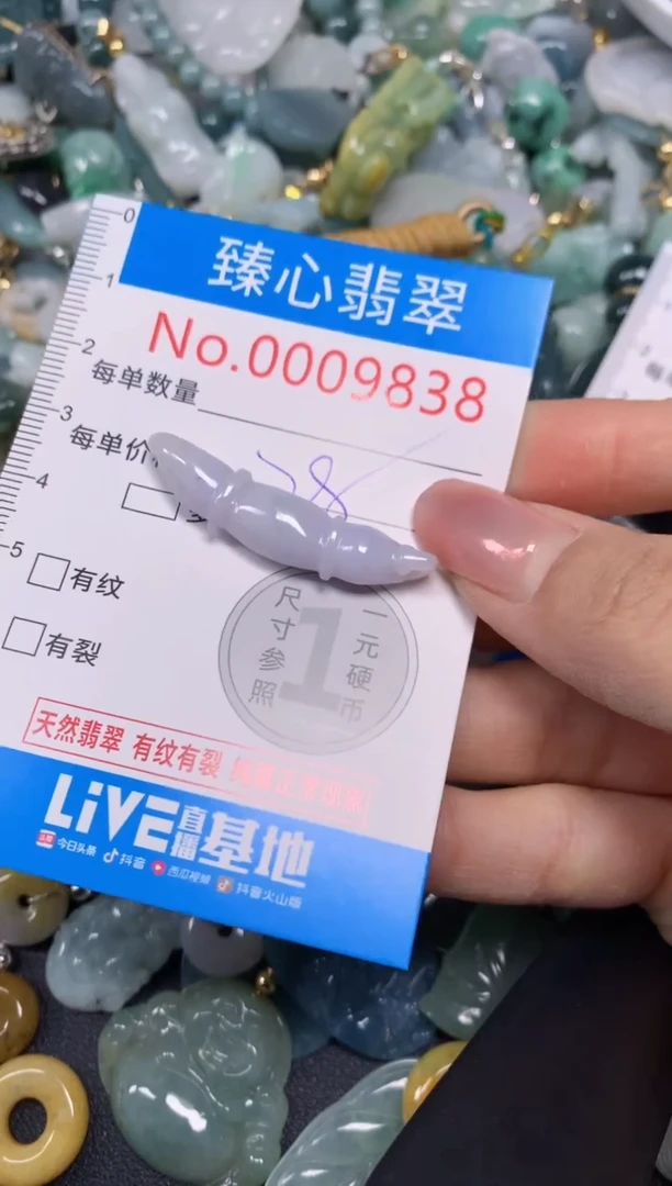 【闪购商品】翡翠颈饰未镶嵌含绳0009838