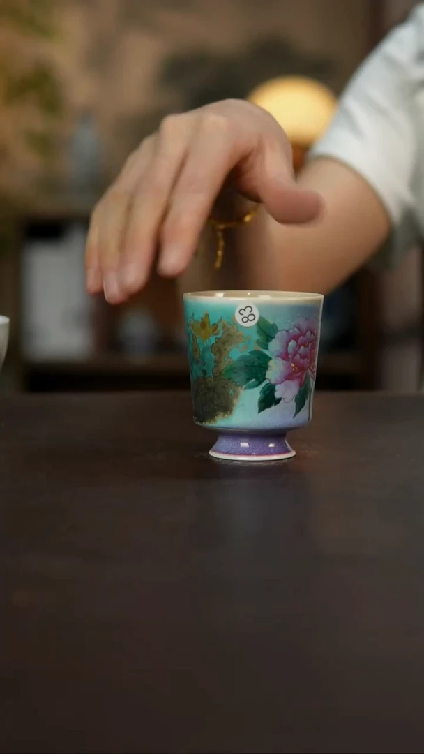 杯景德镇陶瓷杯碗柴烧多人微瑕