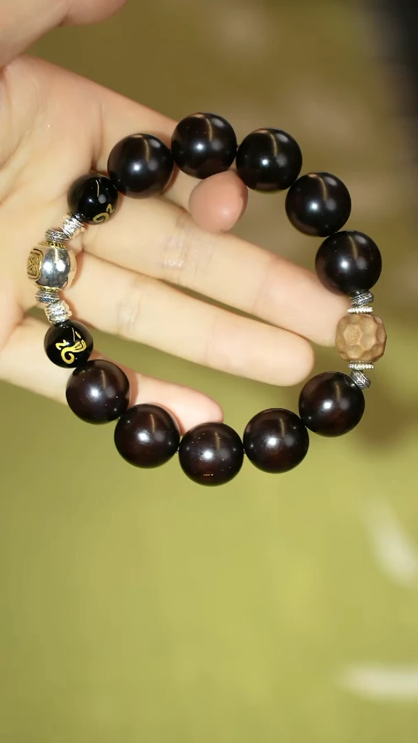 檀香紫檀（小叶紫檀）手串/手链1.5单圈多星款小叶紫檀