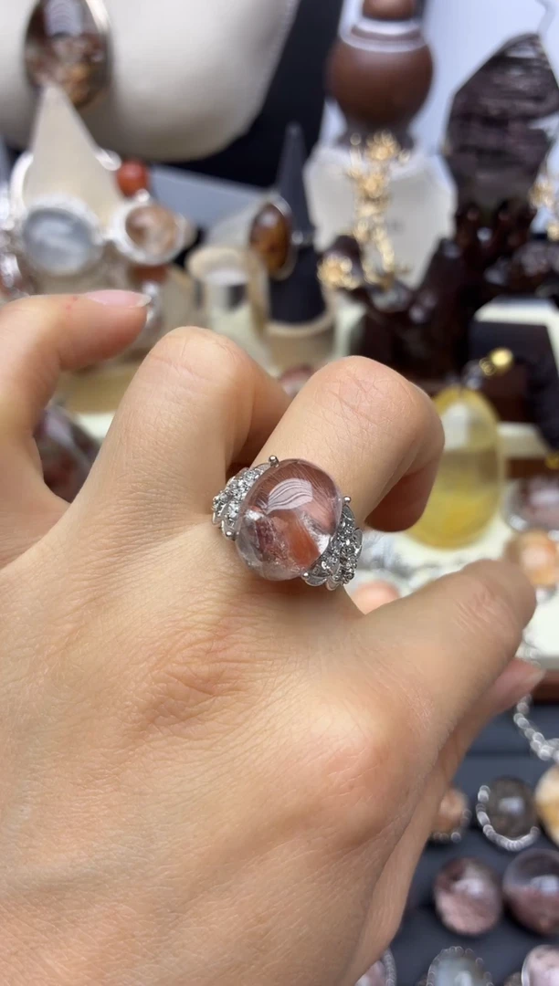 银S925镶嵌珠宝半成品水晶定制