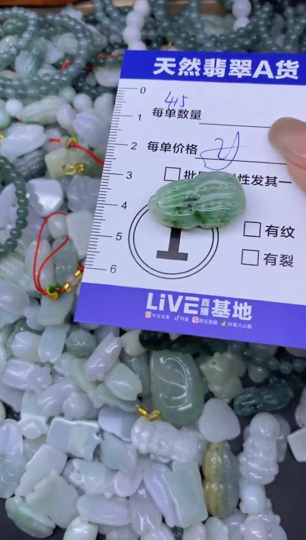 颈饰未镶嵌翡翠天然翡翠A货批量多样性发一件