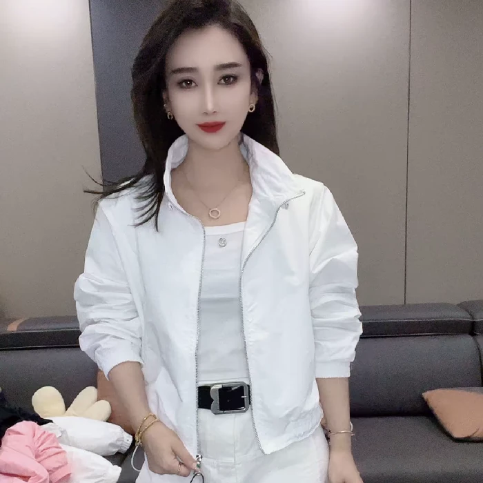2251#抽绳单款短外套
