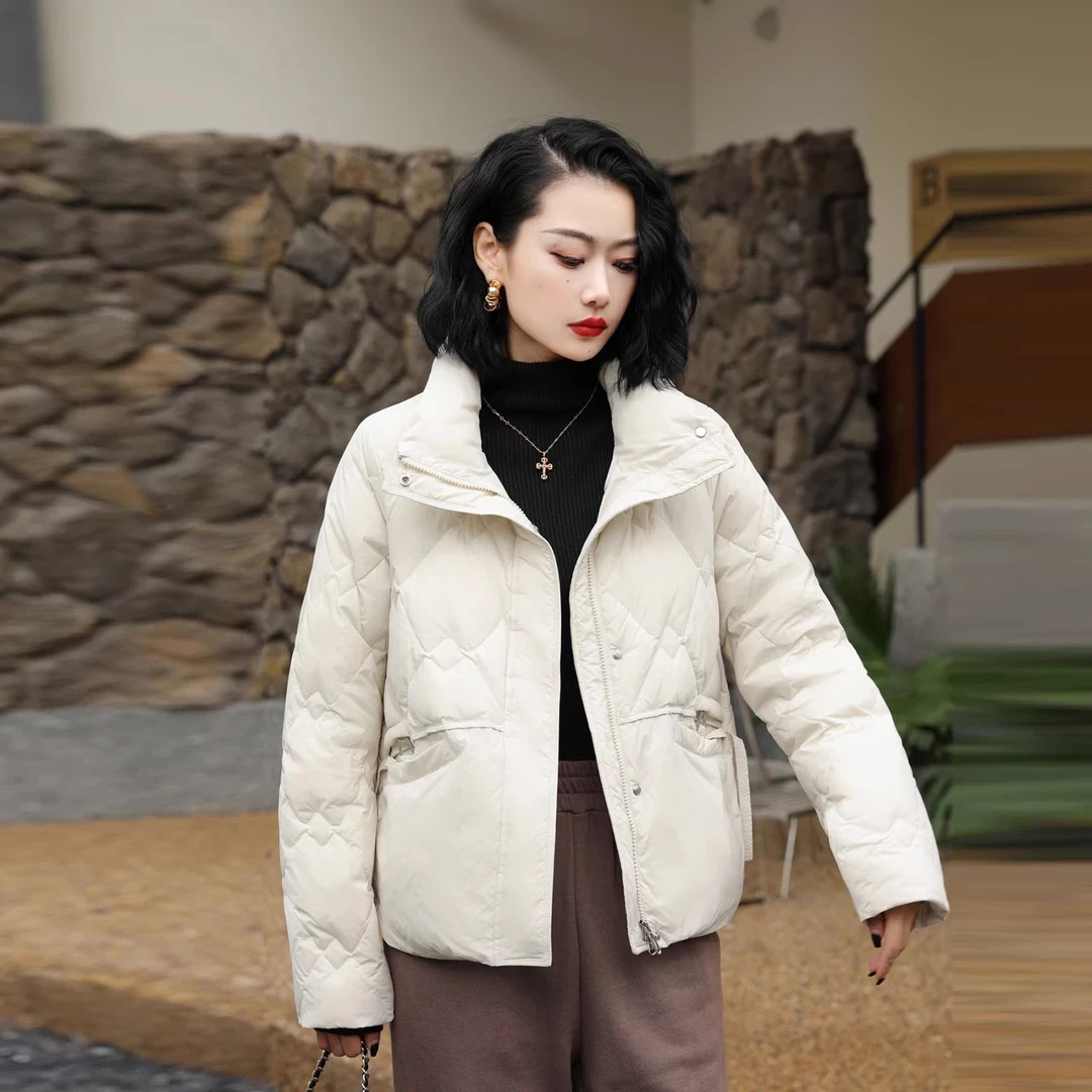 【羽绒服】百搭休闲立领短款保暖轻便气质外套女