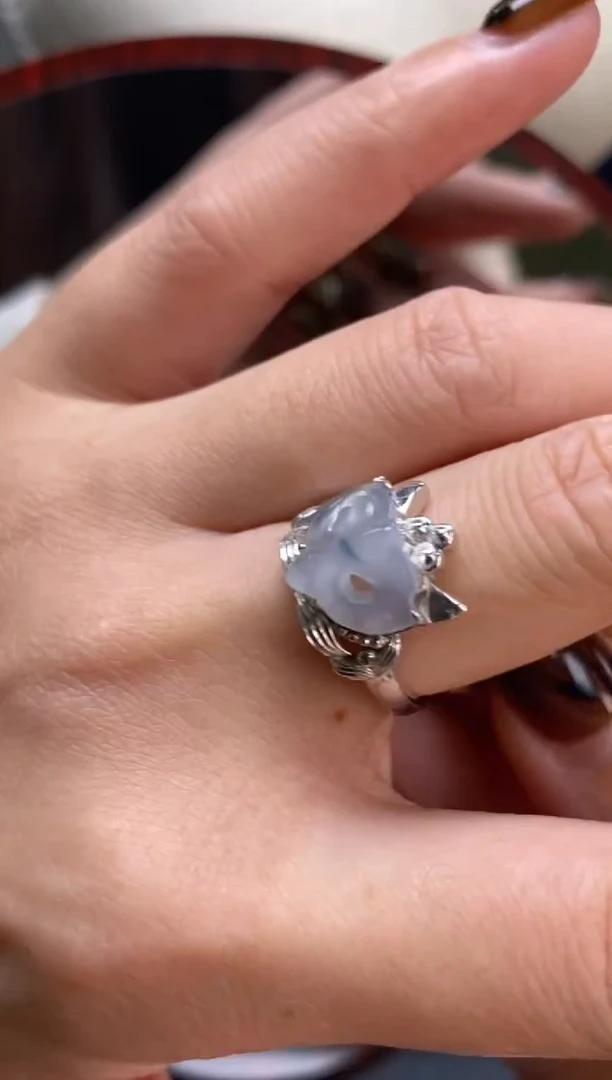 颈饰银S925镶嵌翡翠19047