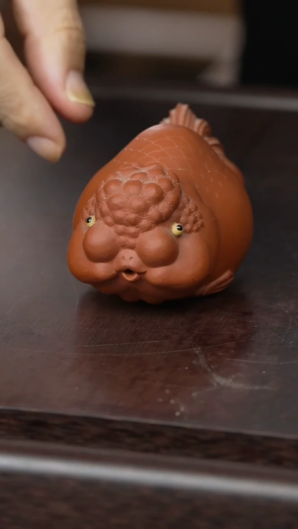 紫砂茶宠胖鱼茶宠