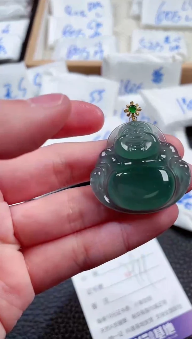 【闪购商品】翡翠颈饰18K金镶嵌00000684