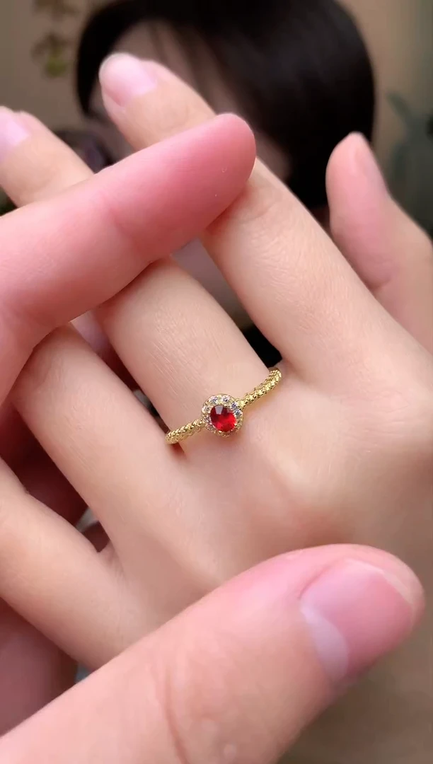 【闪购商品】蓝宝石戒指银S925镶嵌戒指