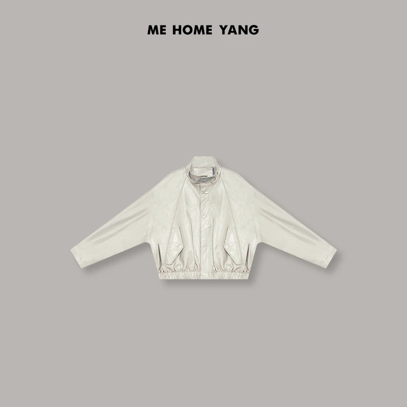 ME【羊腿袖皮衣】意大利进口羊皮油蜡雾面显瘦百搭时尚皮衣MEQS1257