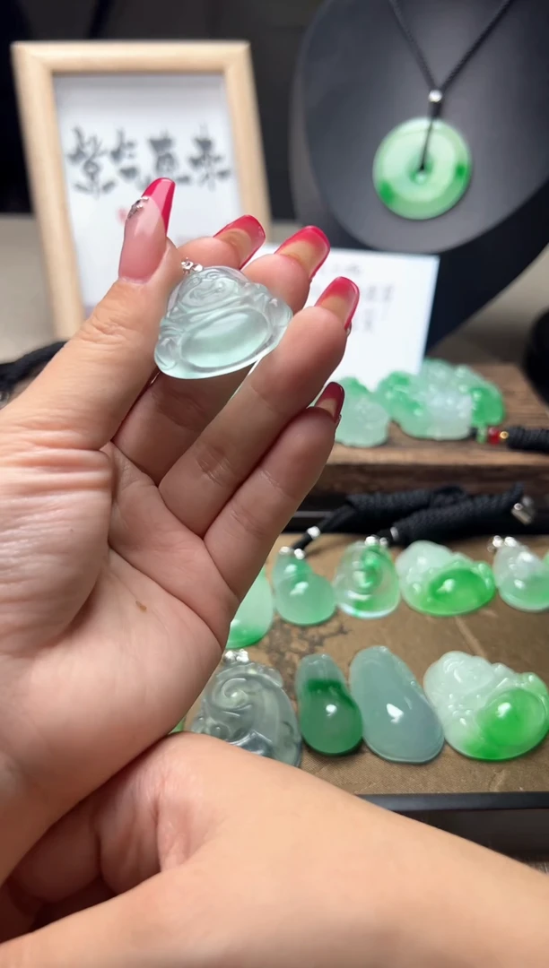 颈饰未镶嵌翡翠所见即所得，一图一物