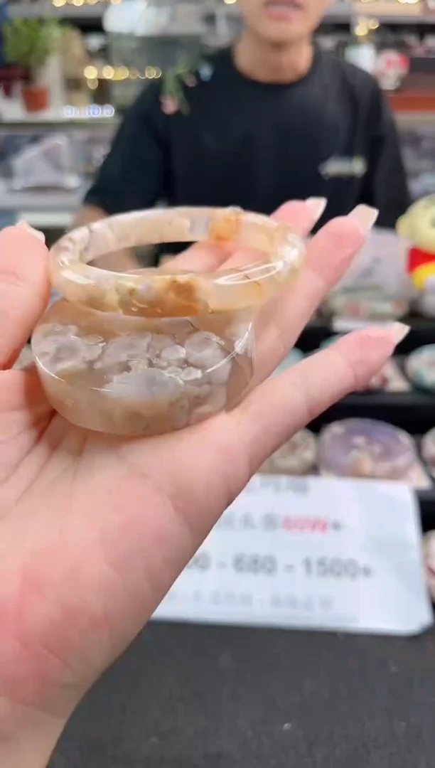 未镶嵌手镯石英质玉55圈口 （赠品镯心）3886553