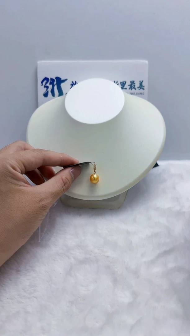 银S925镶嵌海水珍珠DA吊坠11 z315