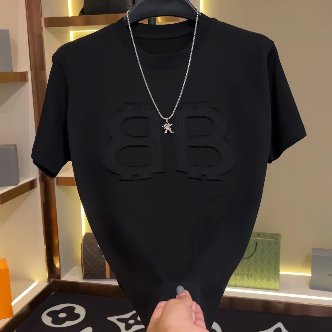 (ZJ)秋冬新款潮流纯棉重工刺绣短袖T恤...