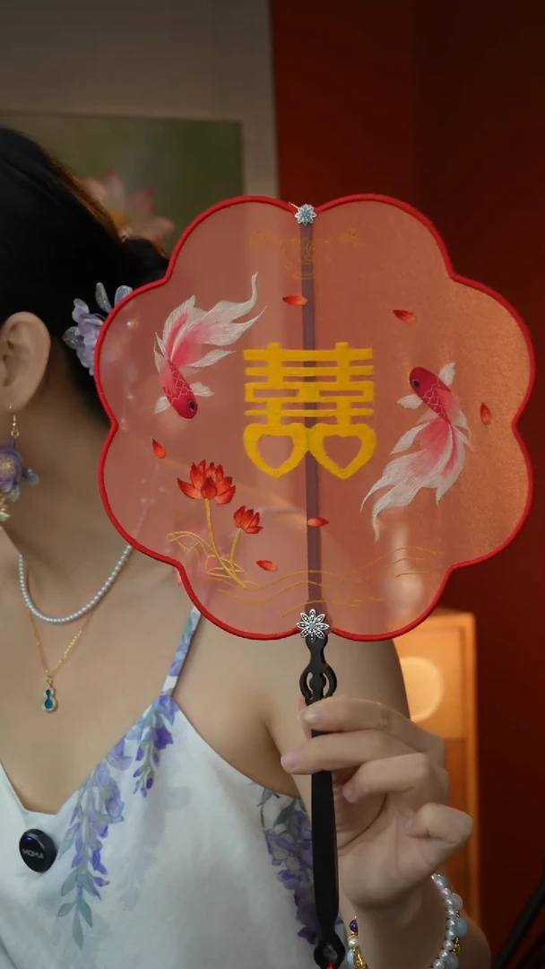 刺绣非遗苏绣纯手工团扇（不带扇盒）