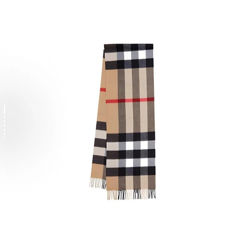 未使用 BURBERRY/博柏利 格纹围巾