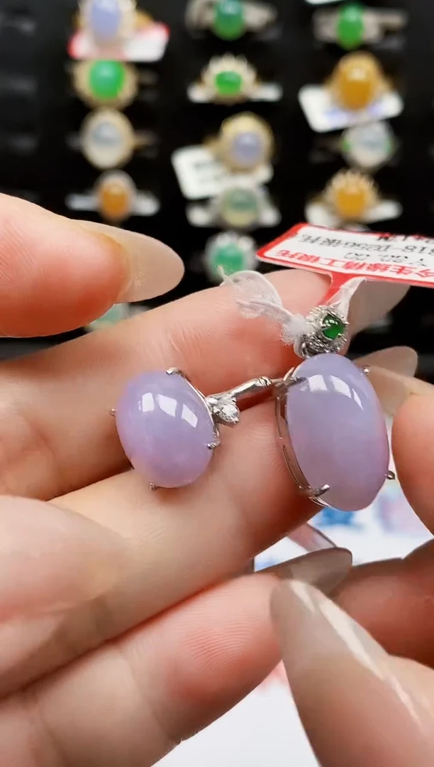 银S925镶嵌戒指翡翠0673