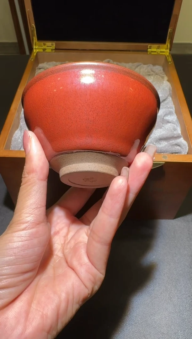 茶盏孙建兴柿红盏120
