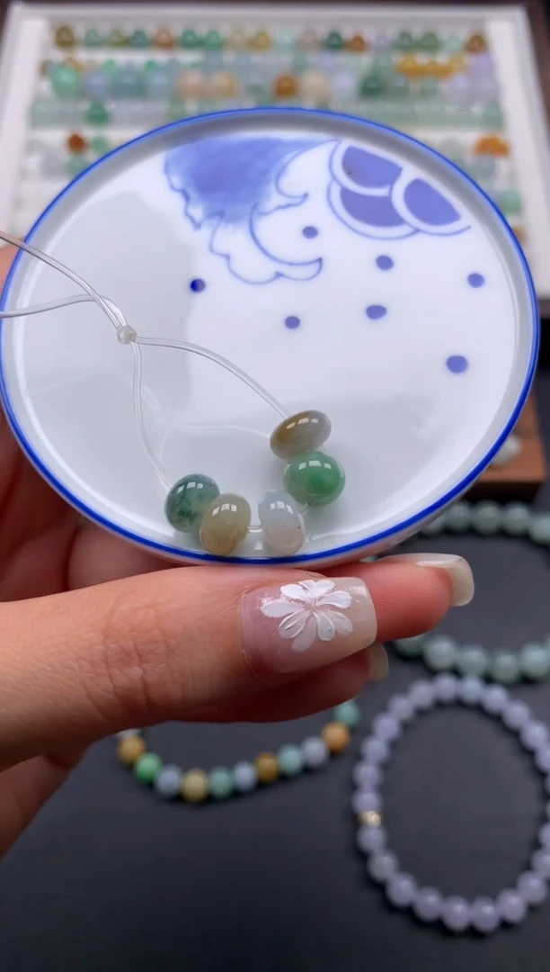 翡翠散珠天然翡翠D1124