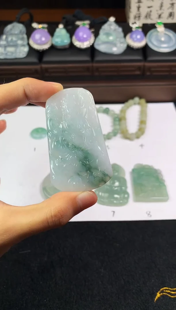 未镶嵌定制翡翠王***儿3574毛货不退不换