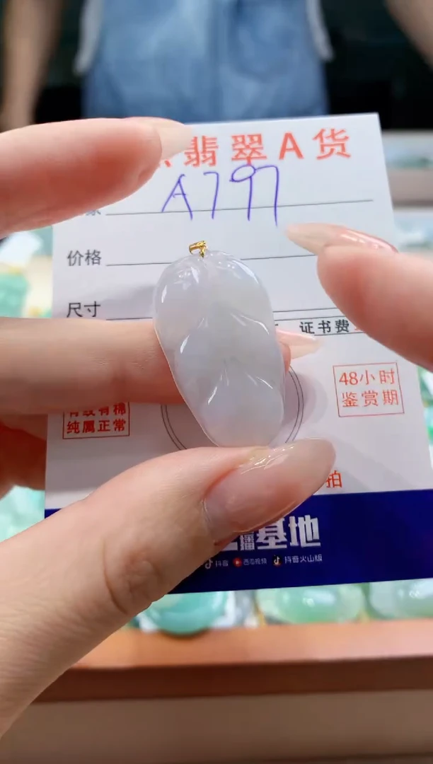 翡翠未镶嵌颈饰天然A货翡翠挂件