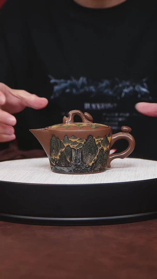 紫砂茶宠宜兴紫砂 观山汉瓦 明朝土 蒋琴