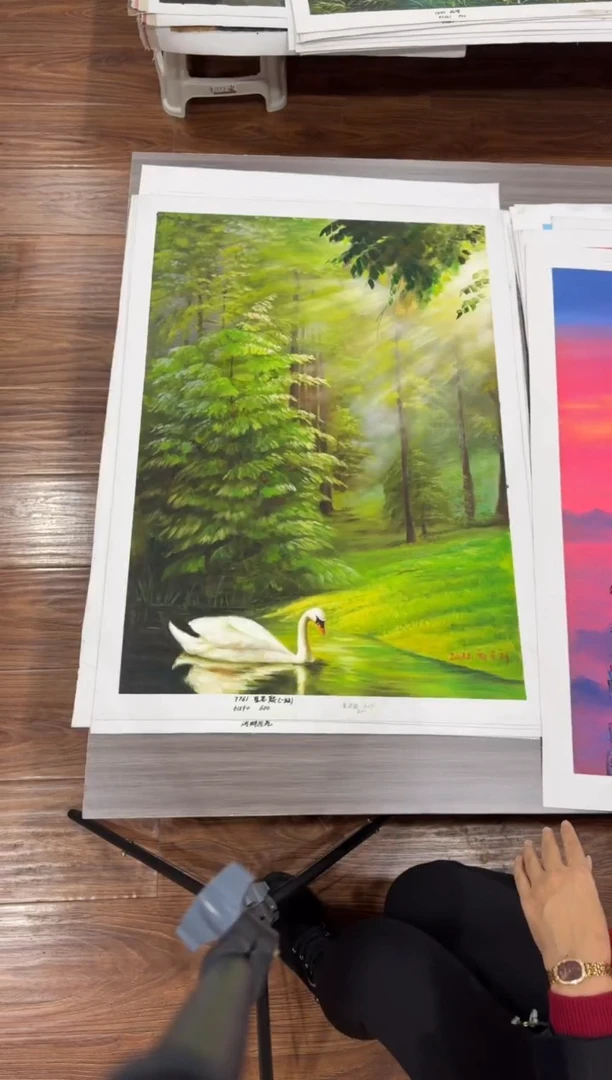 油画【53号】朝鲜原创纯手绘孤品油画