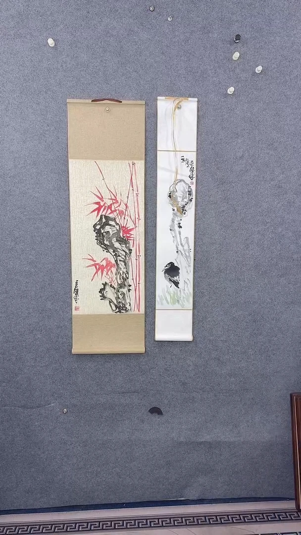 国画二**间108*32吴铁成作品
