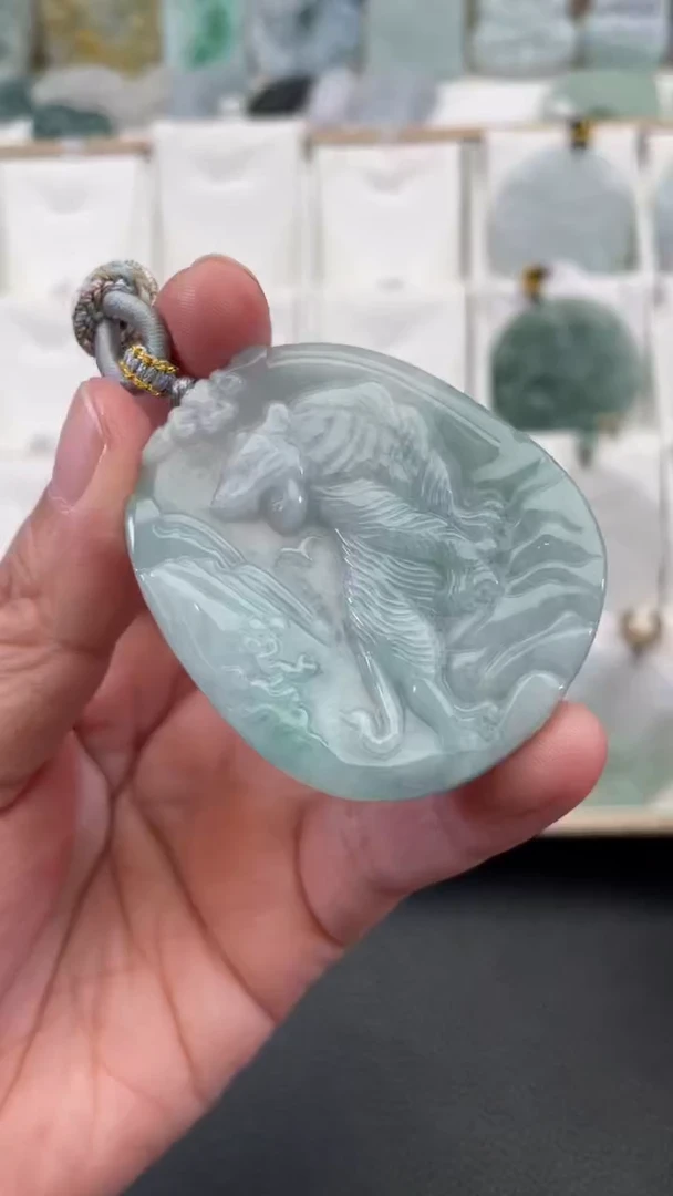 颈饰未镶嵌翡翠天然缅甸翡翠A货388