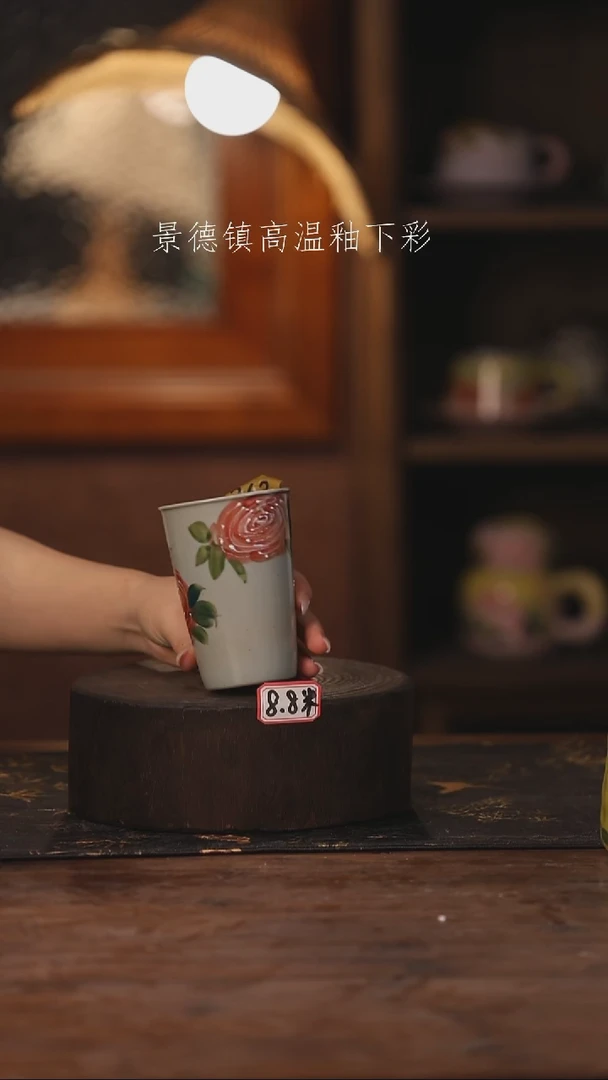 陶瓷景德镇高温釉下手绘陶瓷243