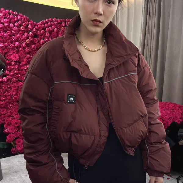 【耿老板2009#S】港风设计时尚洋气短面包服安心绒白鸭绒羽绒服