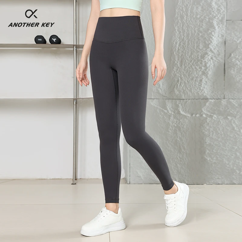 another key25年新裸感lulu瑜伽裤高腰提臀跑步健身打底外穿鲨鱼