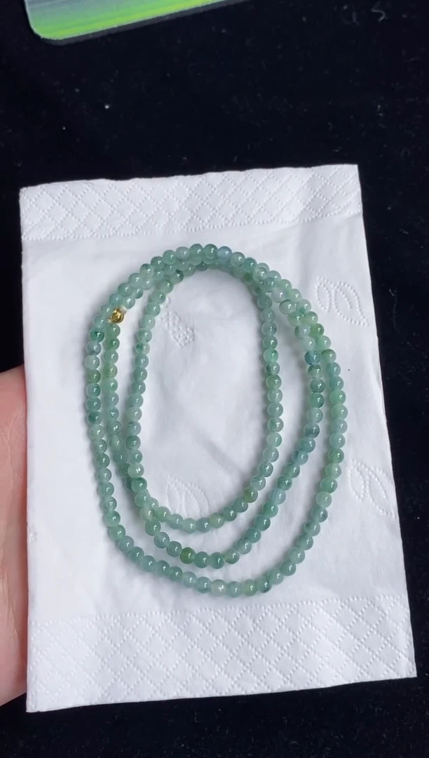 未镶嵌手串翡翠75号链接天然缅甸翡翠A货一物一证