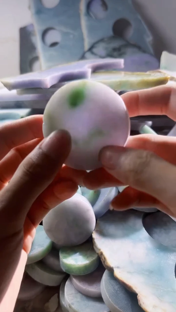 翡翠裸石缅甸翡翠A货陈1030