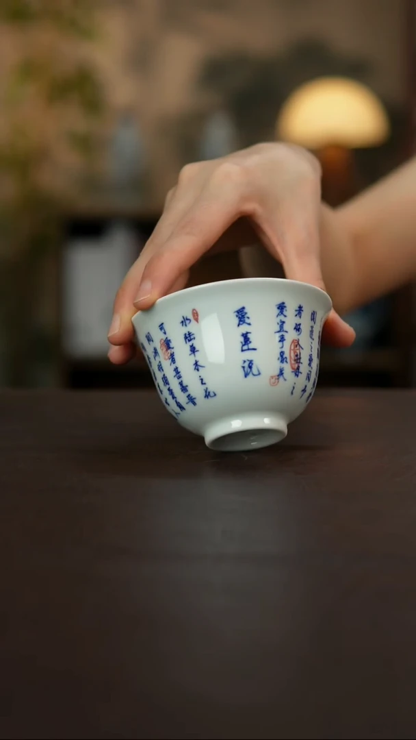 景德镇陶瓷杯碗柴烧多人