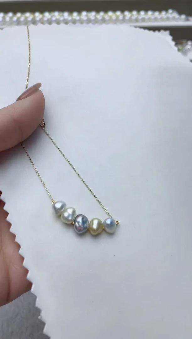 【闪购商品】海水珍珠颈饰18K金镶嵌A64