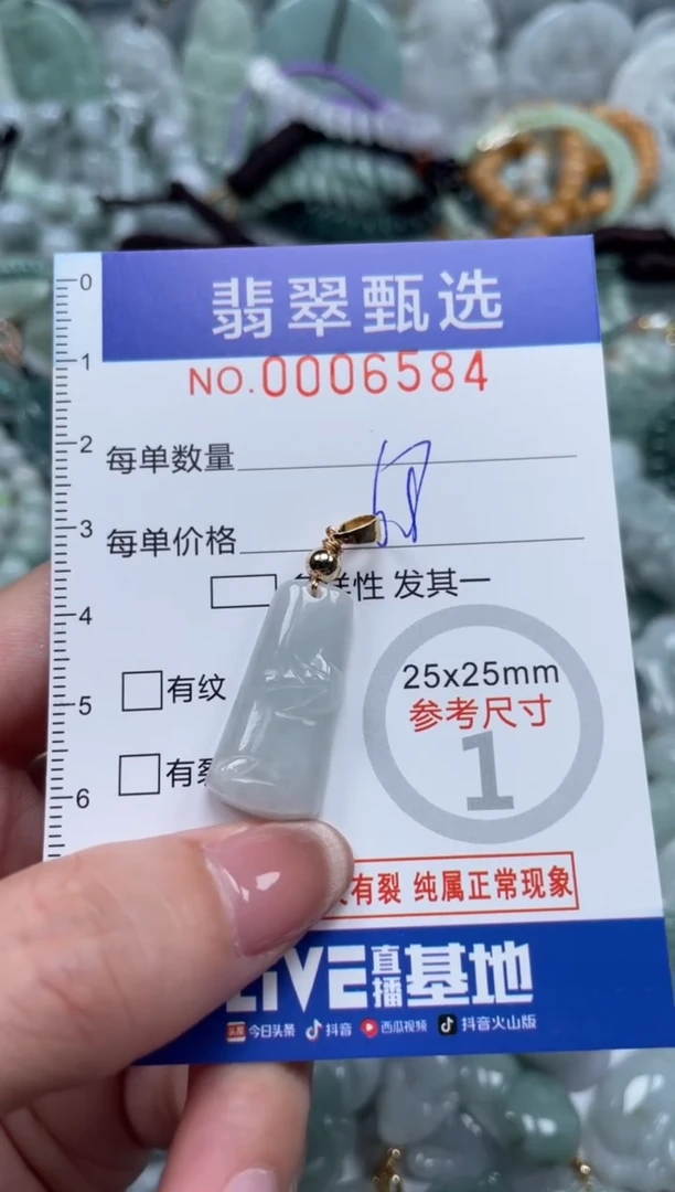 翡翠未镶嵌颈饰00..6584