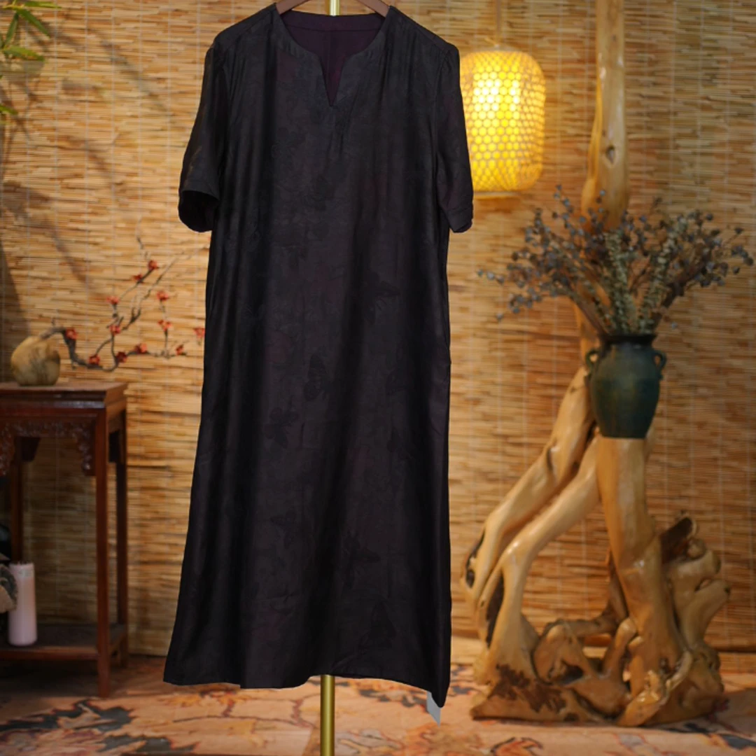 【蝶栖云纱】新中式女装新款爆款时尚高货65-6886蝶栖云纱