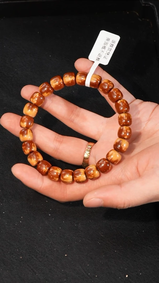 紫金鼠手串纯实心熊猫花皮10*9mm