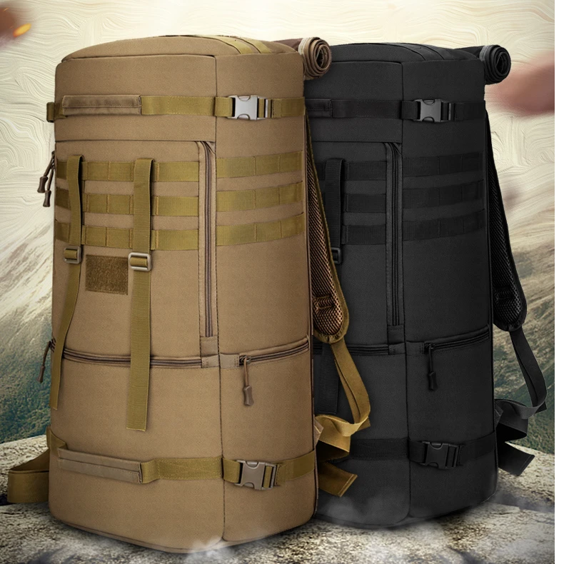 骆友迷彩登山包野营徒步双肩包大容量旅行包防泼水耐剐蹭多功能包