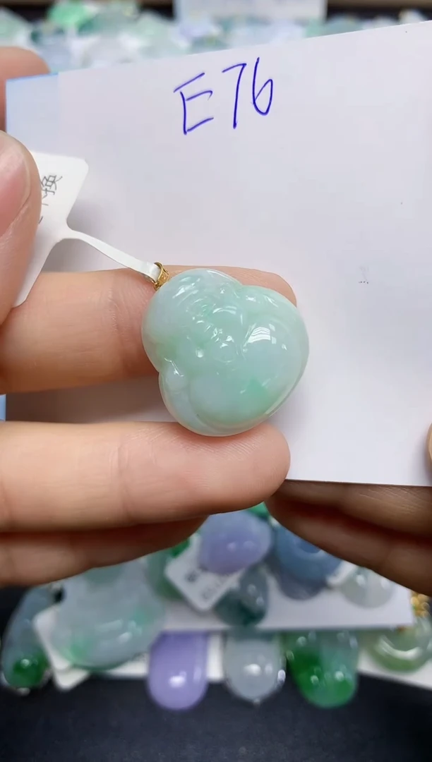 颈饰未镶嵌翡翠天然缅甸翡翠A货翡翠百元以上9元证书费自理