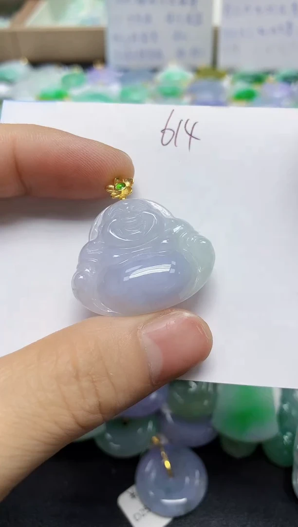 翡翠未镶嵌颈饰天然缅甸翡翠A货