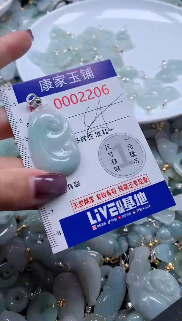 翡翠未镶嵌吊坠(不含链)2206
