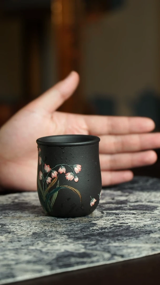 茶杯紫砂49号宜兴原矿紫砂作品