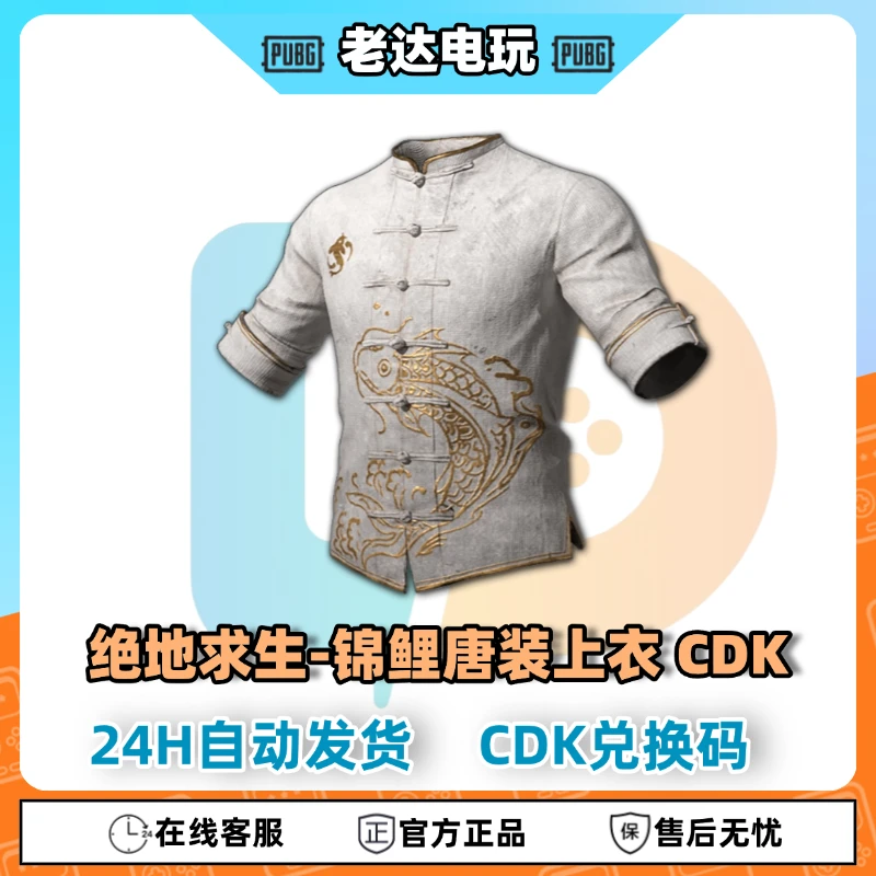 Steam绝地求生PUBG皮肤锦鲤唐装上衣CDK兑换码