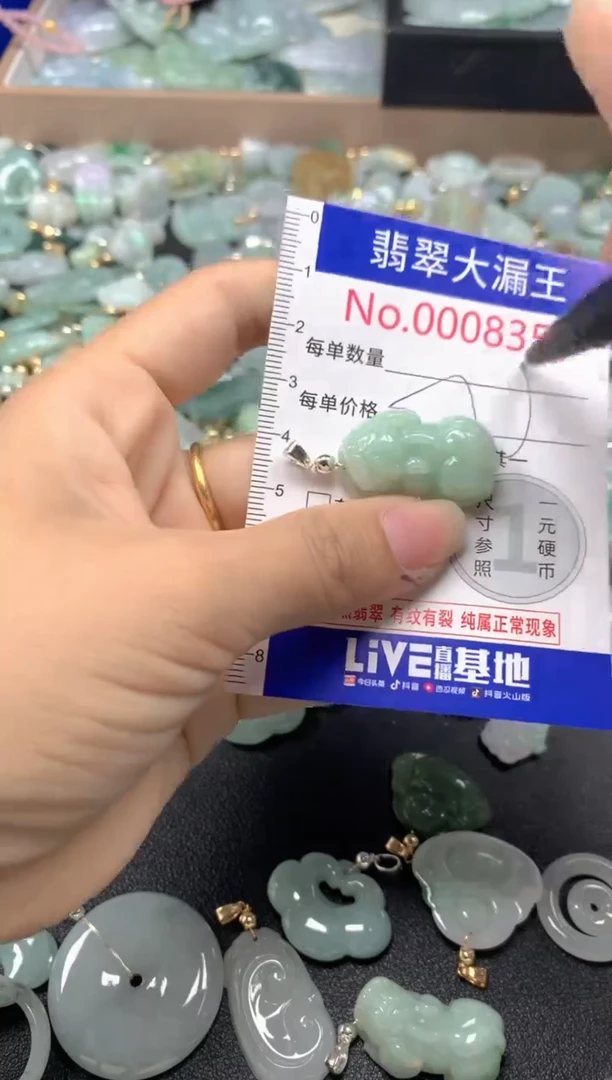 翡翠未镶嵌吊坠(不含链)8355